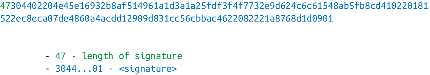 Pay-to-pubkey  簽名腳本