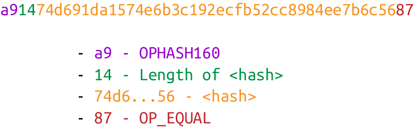 支付到腳本雜湊的公鑰腳本