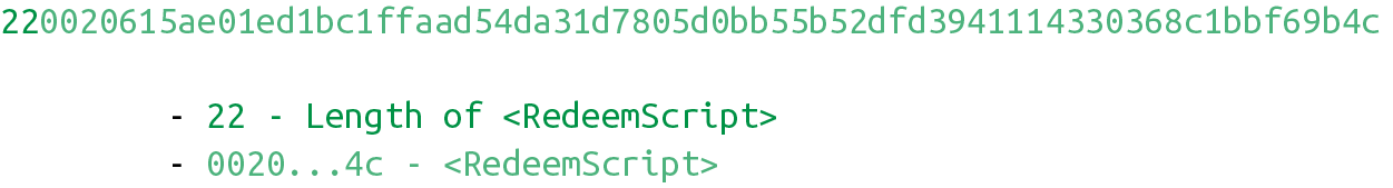 p2sh-p2wsh 的贖回腳本